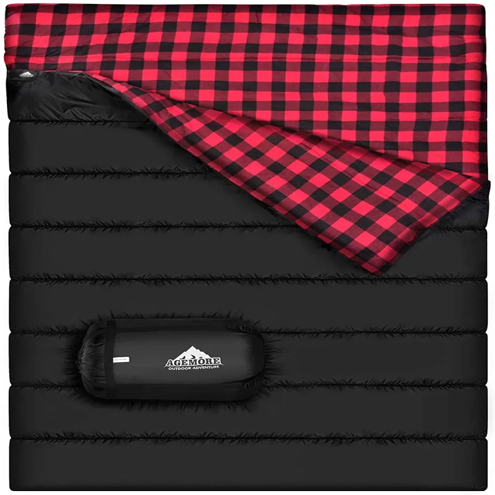 Sleeping Bag 2 person waterproof black