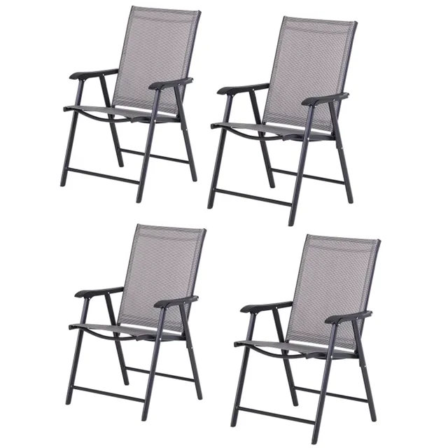 Chair 230 lbs folding gray
