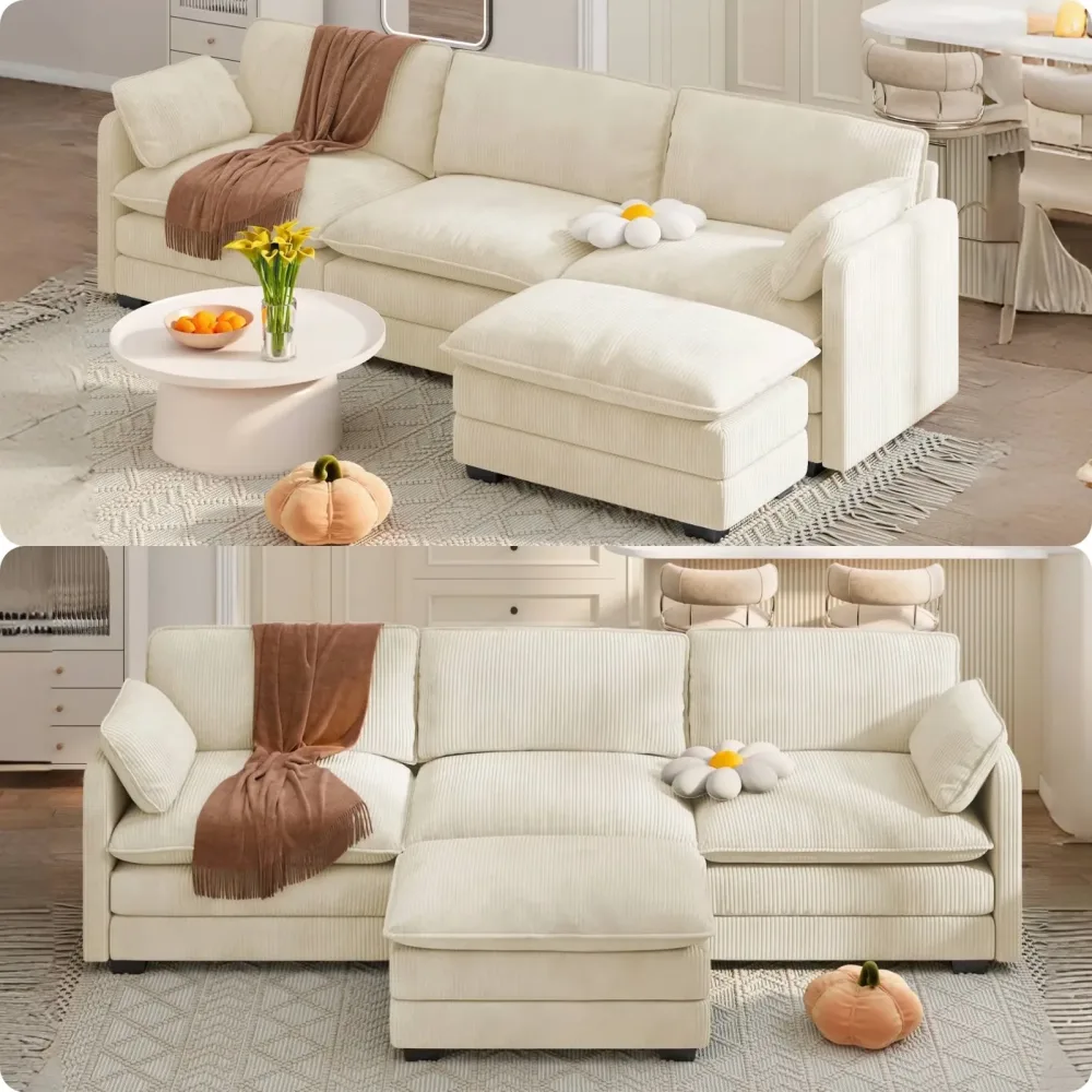 Living Room 110" beige 25"