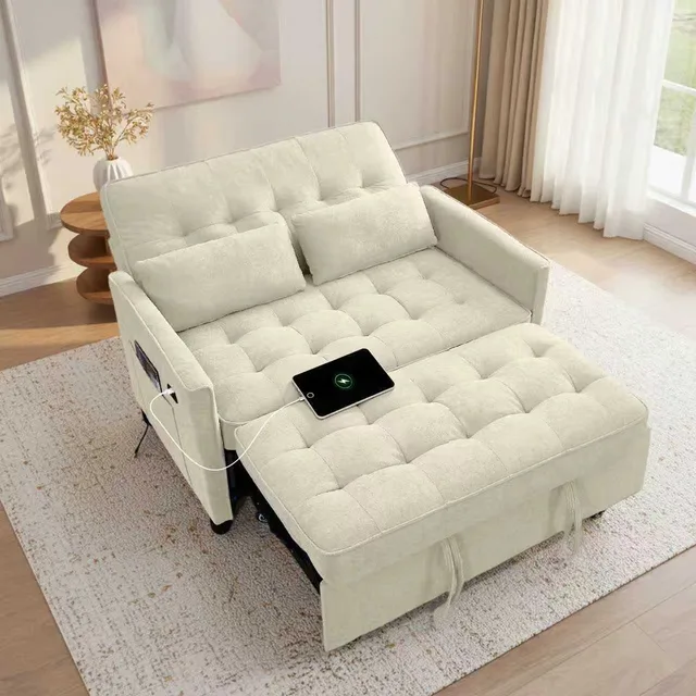 Sofa Bed 55" adjustable grey