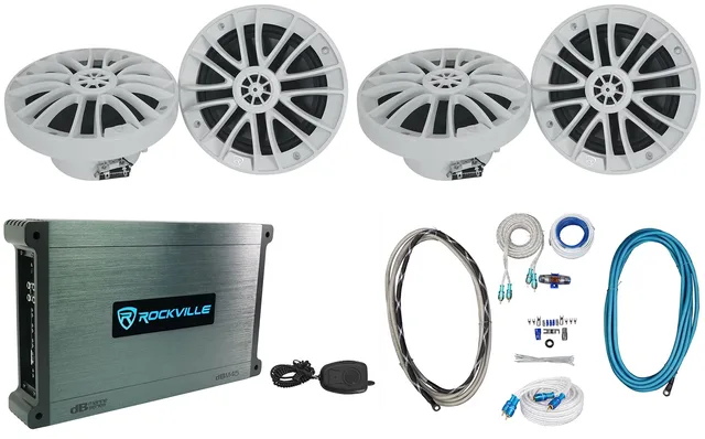 Amplifier 2 pair 6.5 inch white