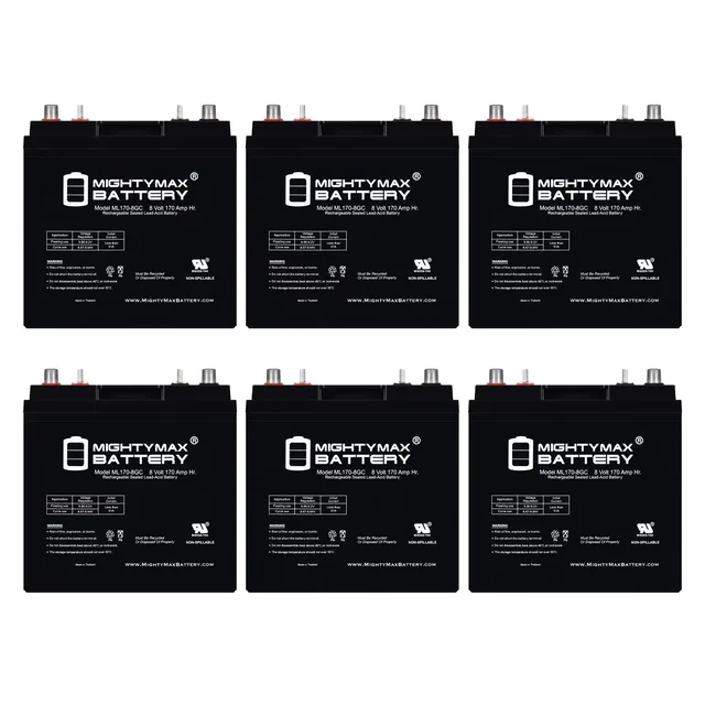 Battery 8v 6 pack 8 volt