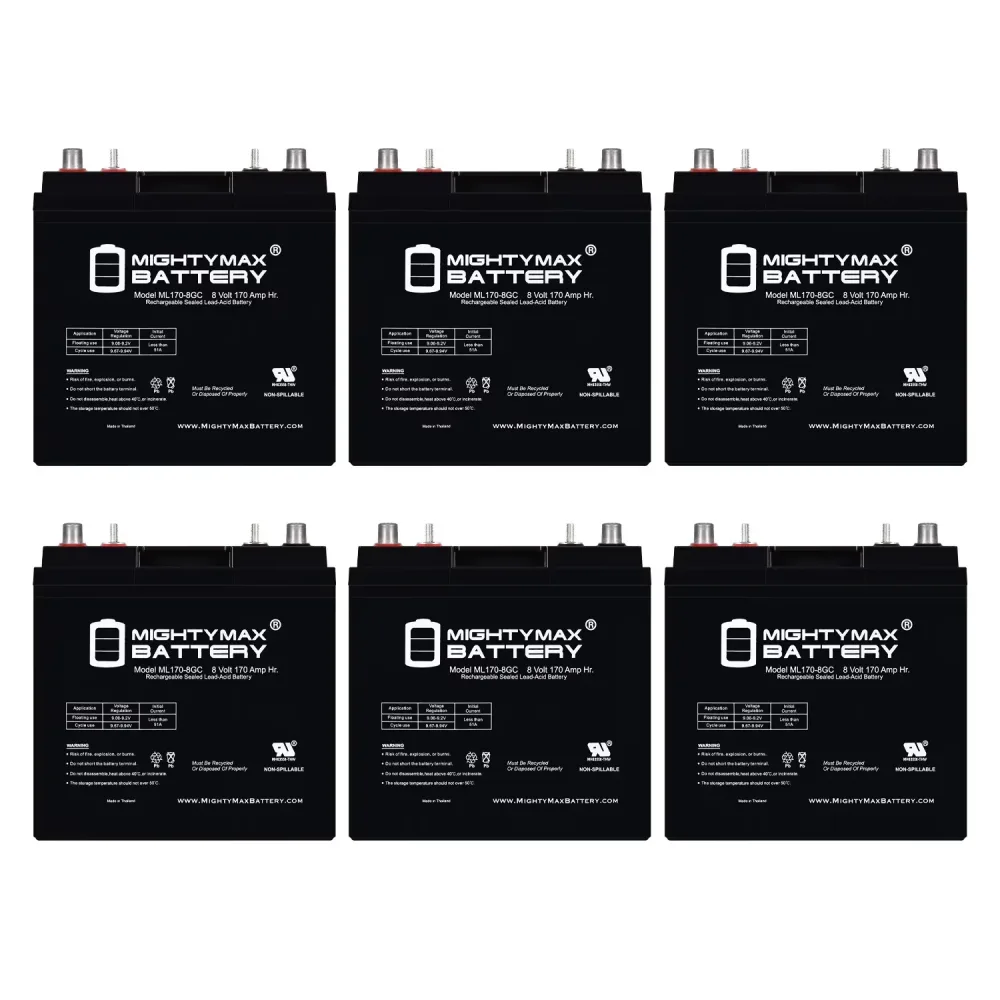 Battery 8v 6 pack 8 volt