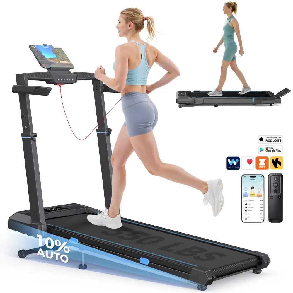 Treadmill 350 lbs foldable adjustable