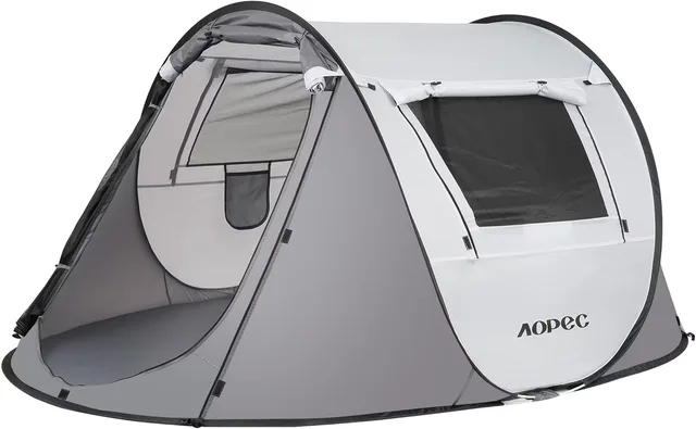 Camping Tent waterproof grey 6 people