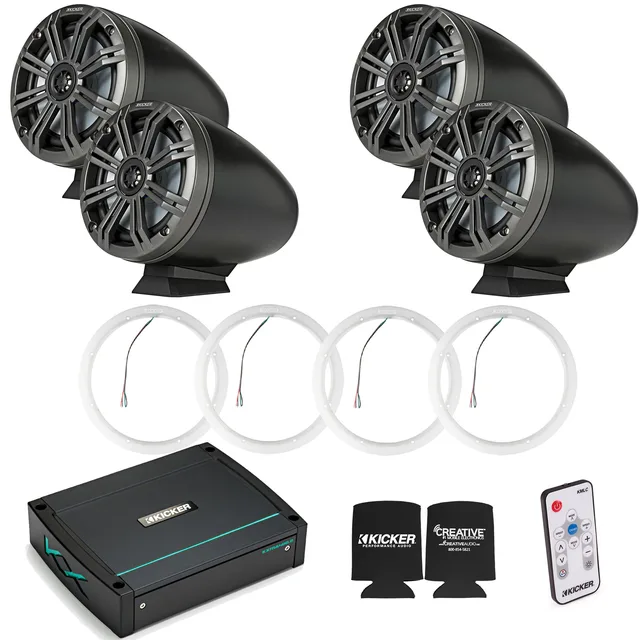 Marine Amplifier 6.5" 2 pair led