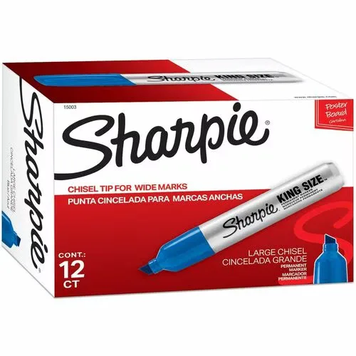 Permanent Markers blue silver