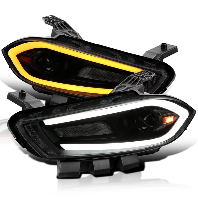 Projector Headlights led black 1 pair