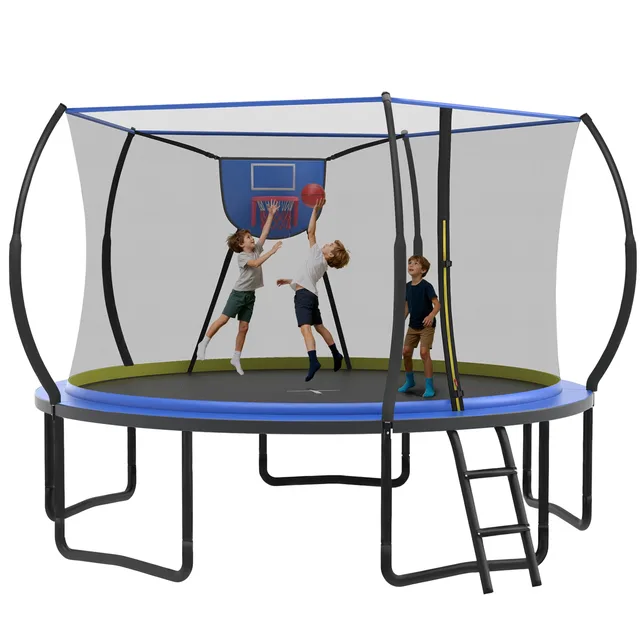 Backyard Trampoline 12ft blue 1322 lbs