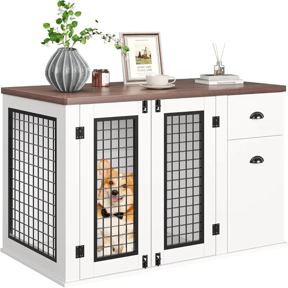 Dog Crate 44 inch white