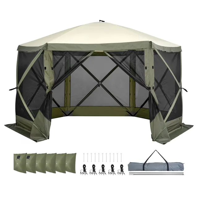 Tent green waterproof windproof