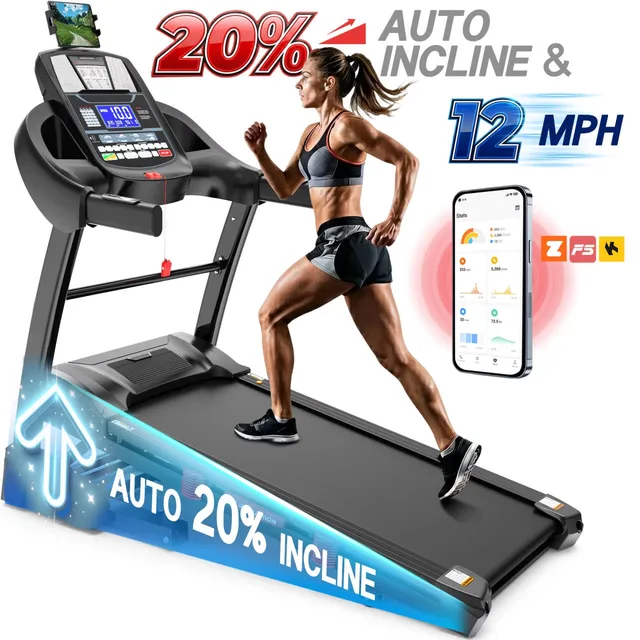 Incline Treadmill 5.05hp 400 lbs 18"