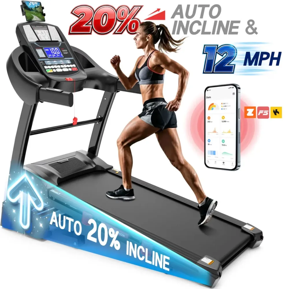 Incline Treadmill 5.05hp 400 lbs 18"