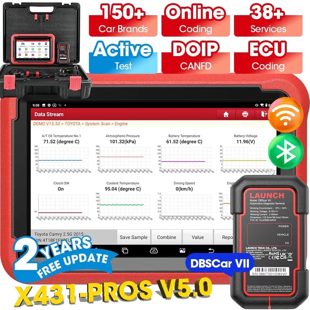 Scan Tool 8 inches red black