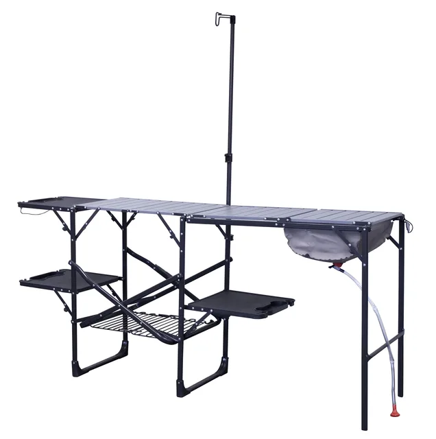 Table portable black 48 lbs