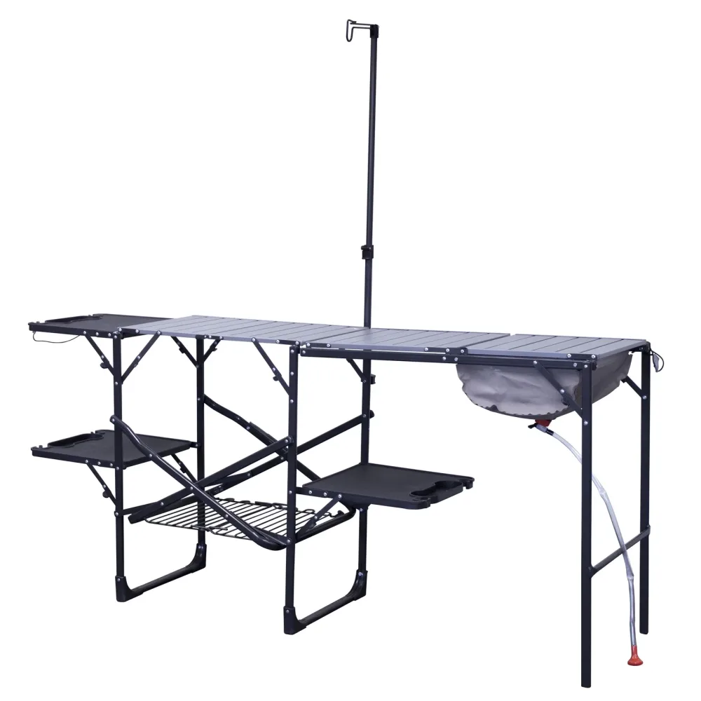 Table portable black 48 lbs