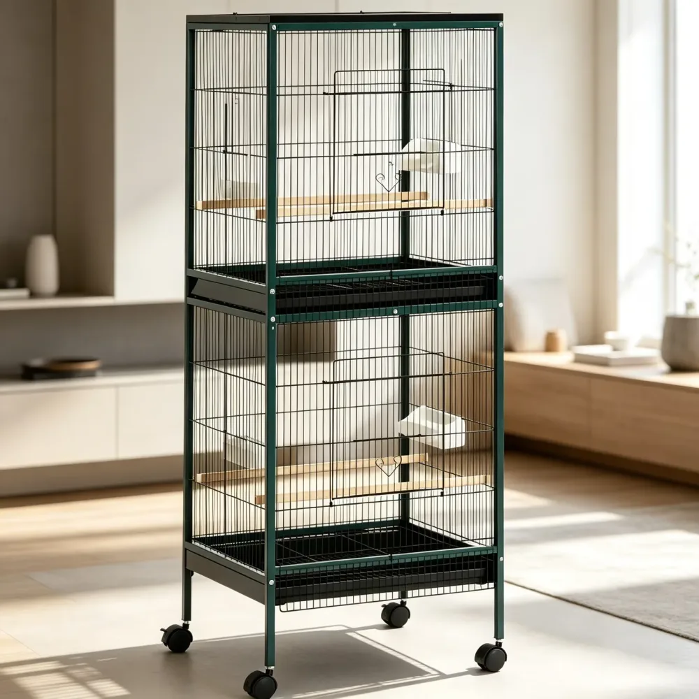 Bird Cage green black