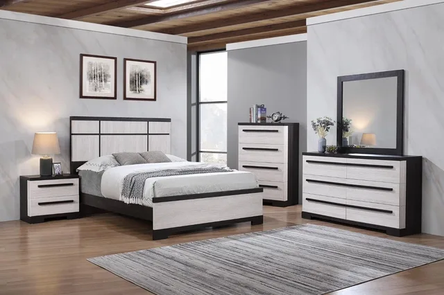 Bedroom black white 79.7"
