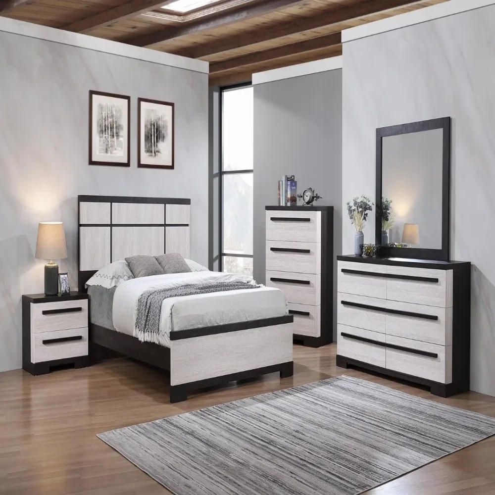 Bedroom black white 79.7"