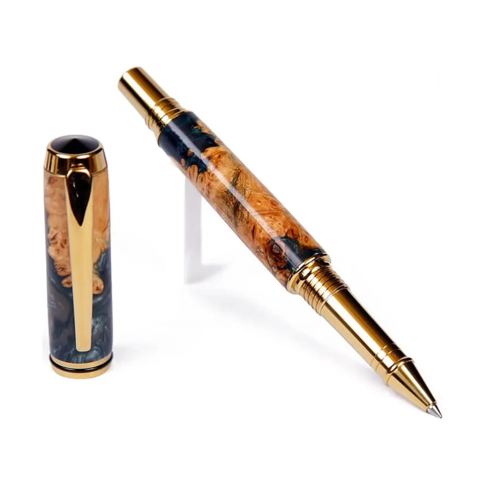 Rollerball Pen green silver