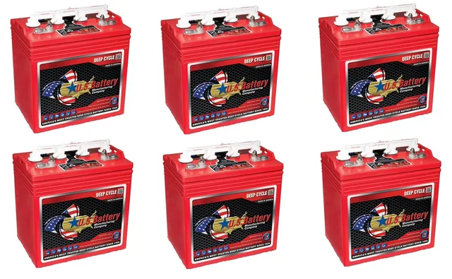 Battery 8 volt 6 pack 8v