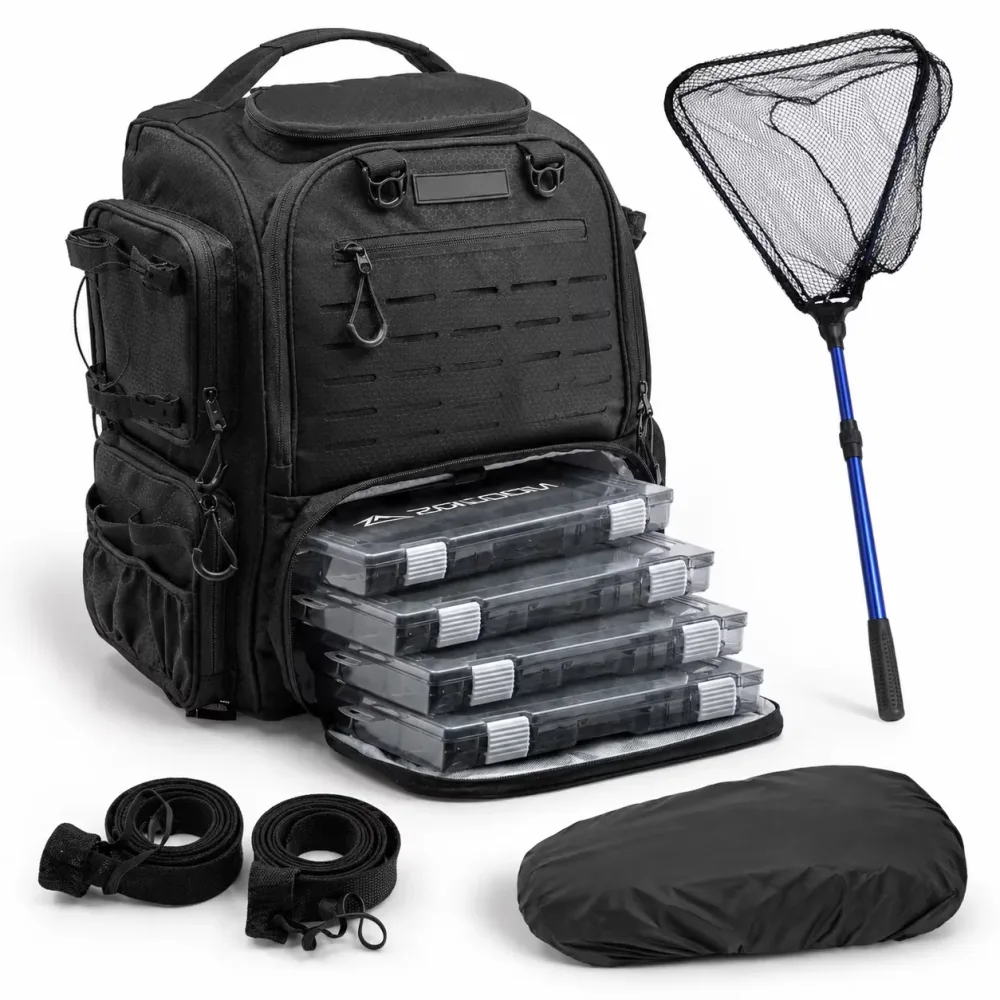 Tackle Boxes waterproof foldable black