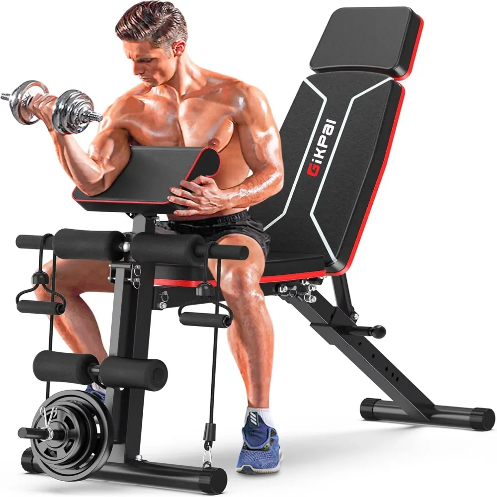 Gym Strength adjustable foldable red