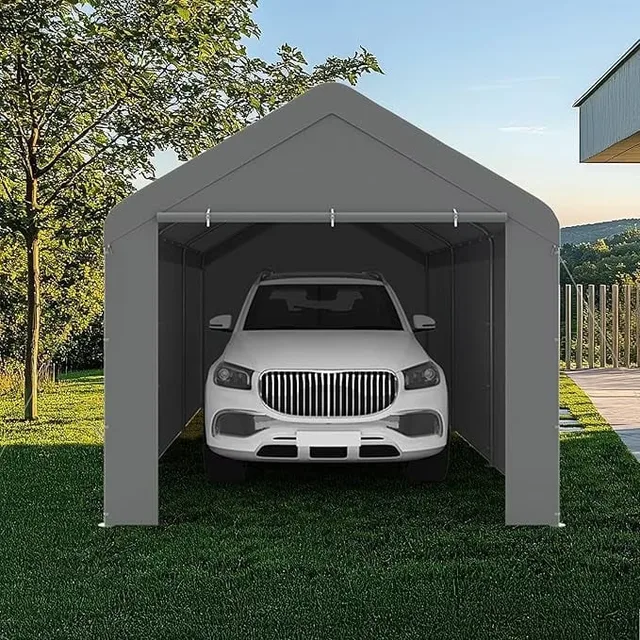 Carport portable gray 1.35 inches