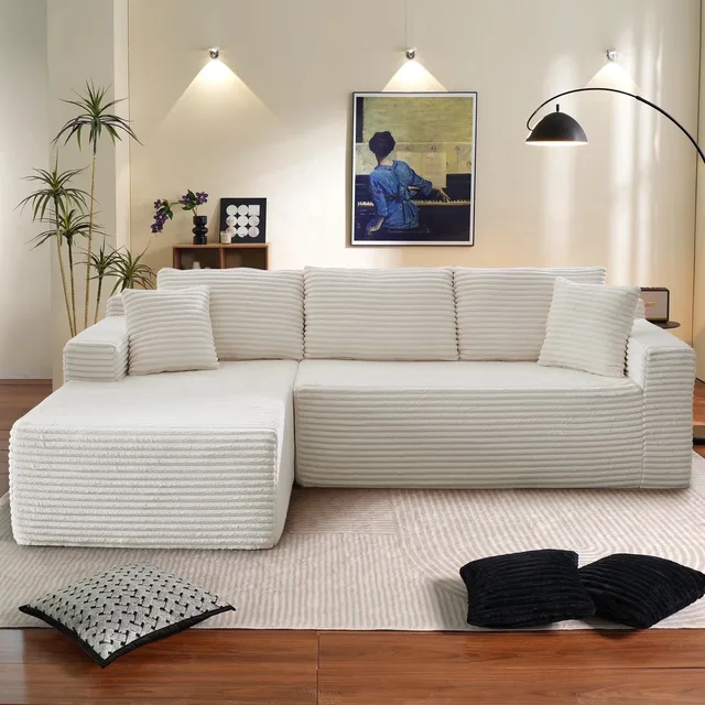 Living Room black beige white