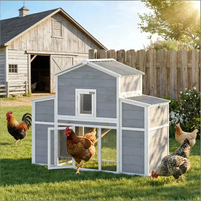 Chicken Coop 66.5" 28.7" 52.8"