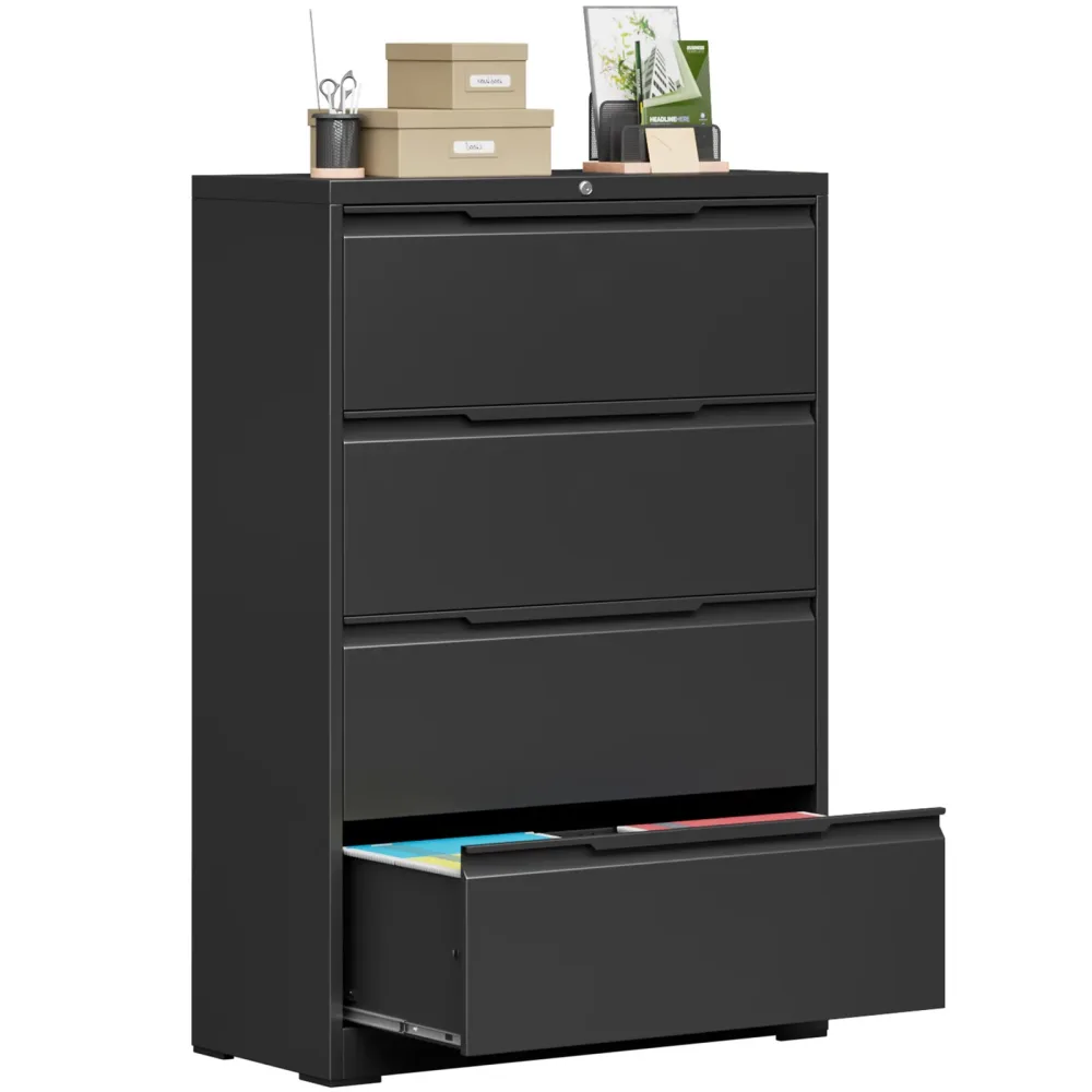 File Cabinet black 51.8" 35.4"