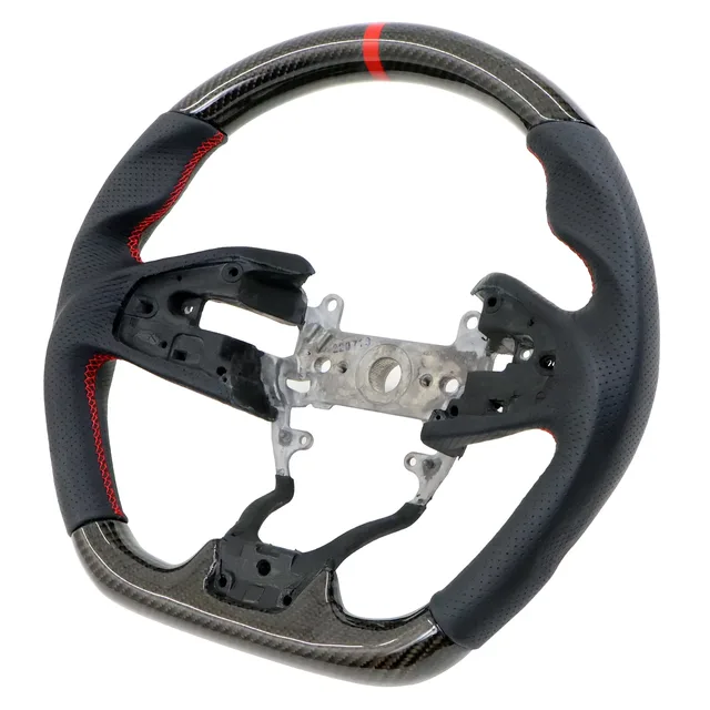 Motorsports Steering white black red