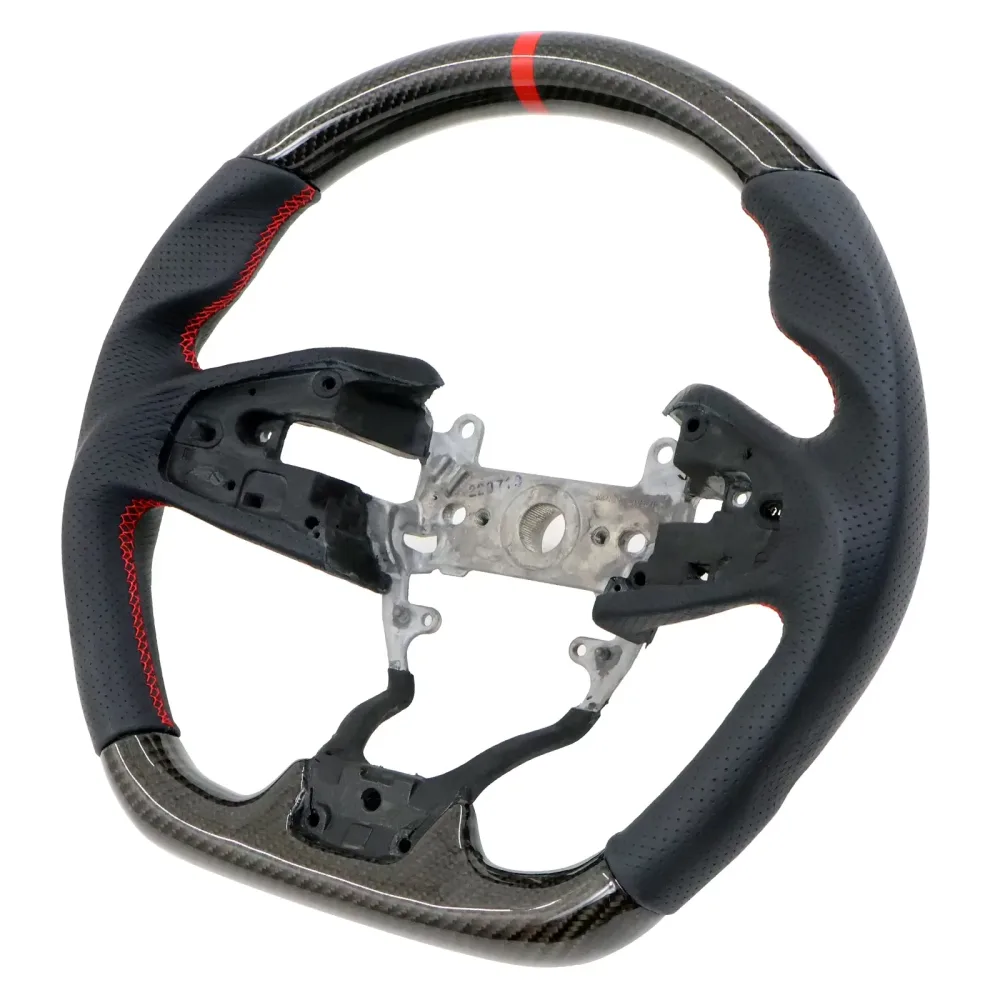 Motorsports Steering white black red