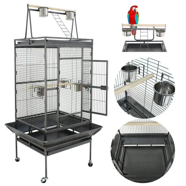 Bird Cage 68" black 5"