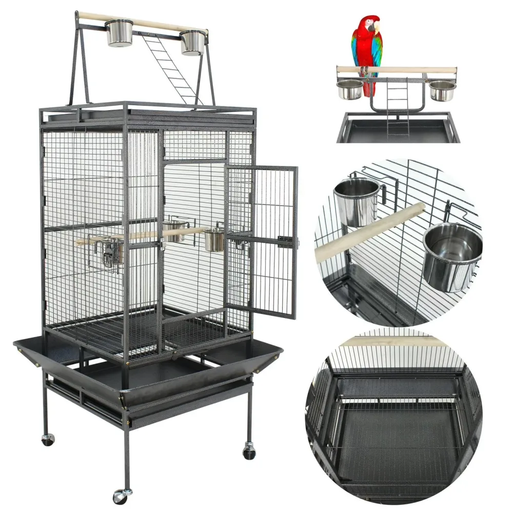 Bird Cage 68" black 5"