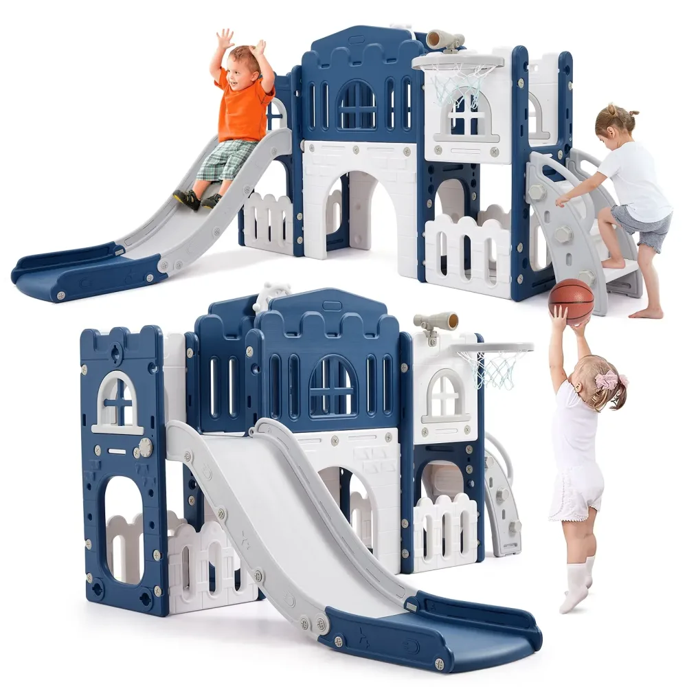 Backyard Playground 8 in gray blue