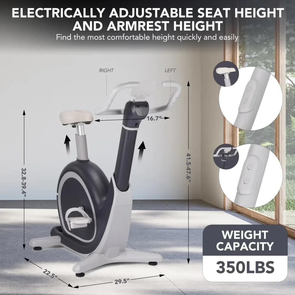 Exercise Bike 350 lbs adjustable led