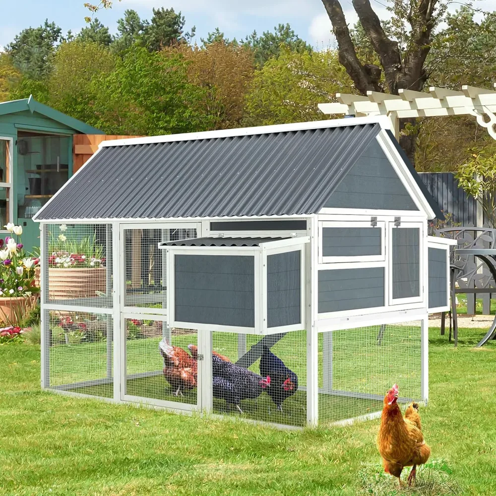 Chicken Coop 84" grey waterproof