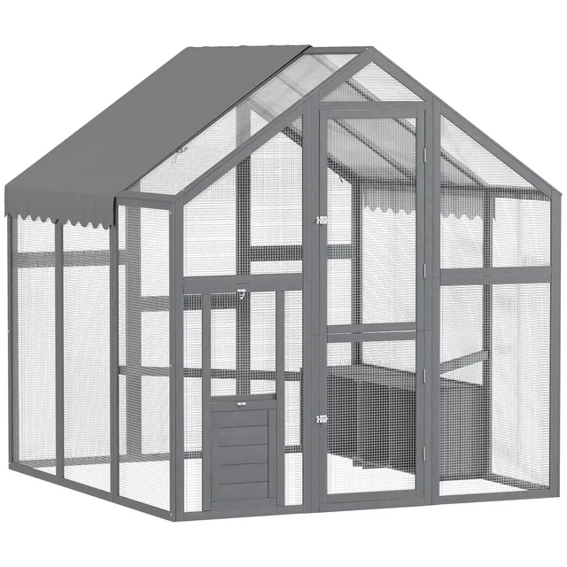 Chicken Coop 66" waterproof gray