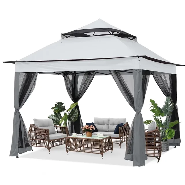 Canopy Tent 11' brown gray