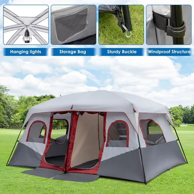 Family Camping 10 person waterproof windproof