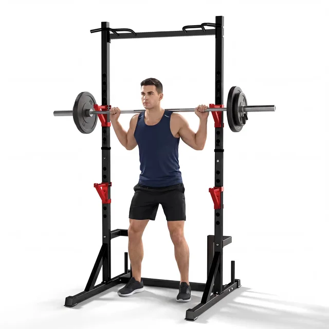 Power Rack 800lbs adjustable black