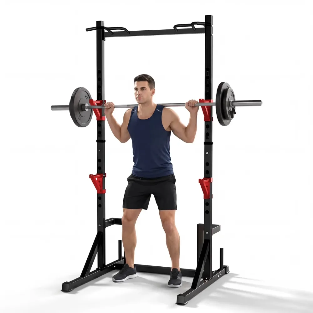 Power Rack 800lbs adjustable black