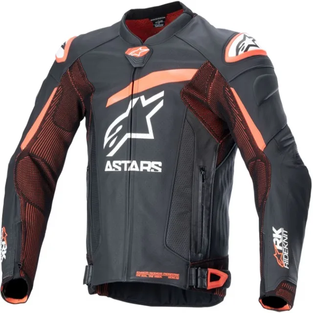 Mens Motorcycle black red white