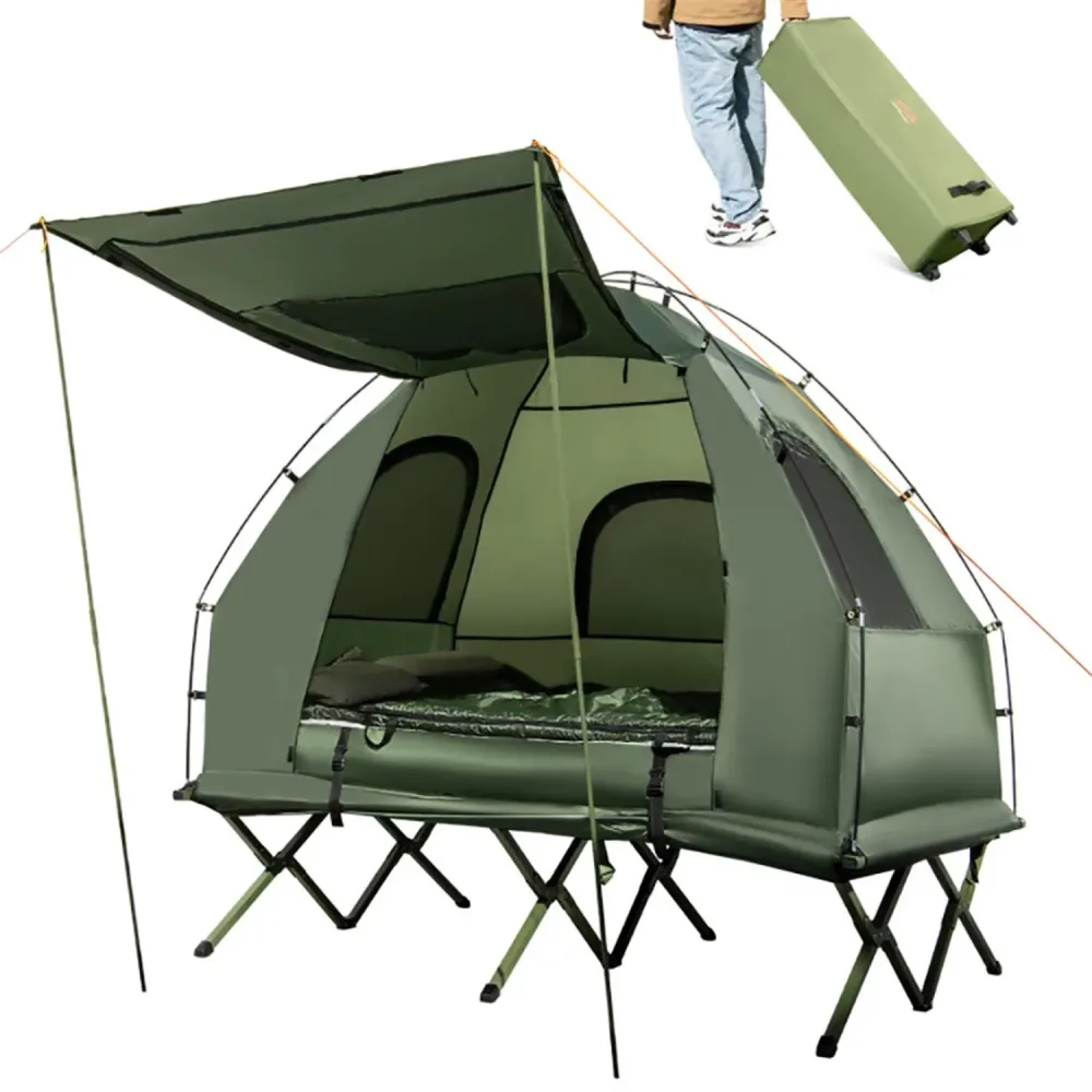 Camping Tent 2 person green 77"