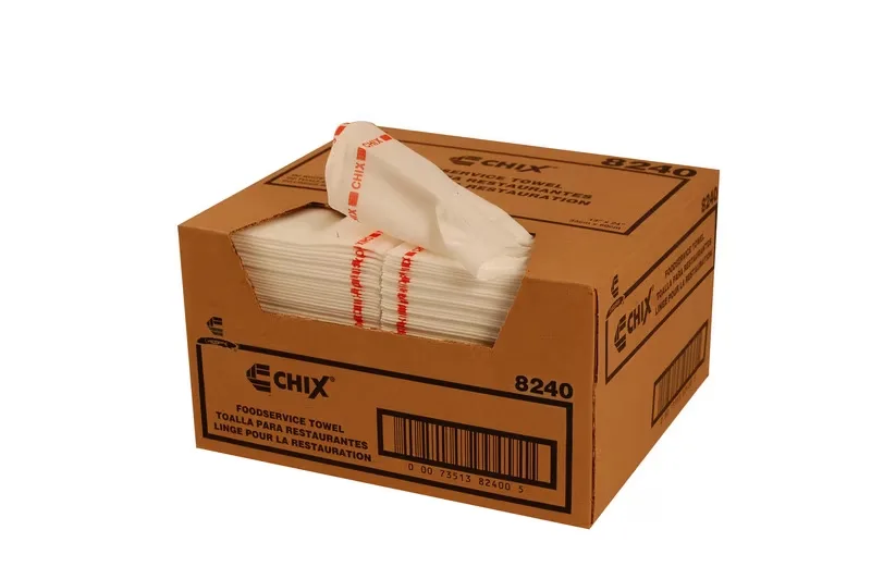 Towel red white 8240pack