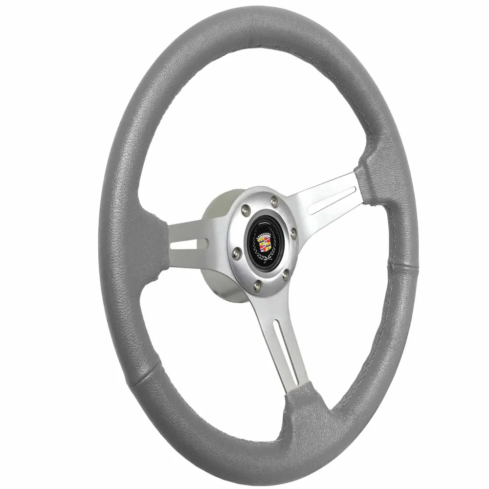 Wrapped Steering gray 2.5" 14"