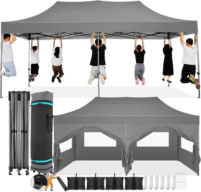 Canopy Tent waterproof gray heavy-duty