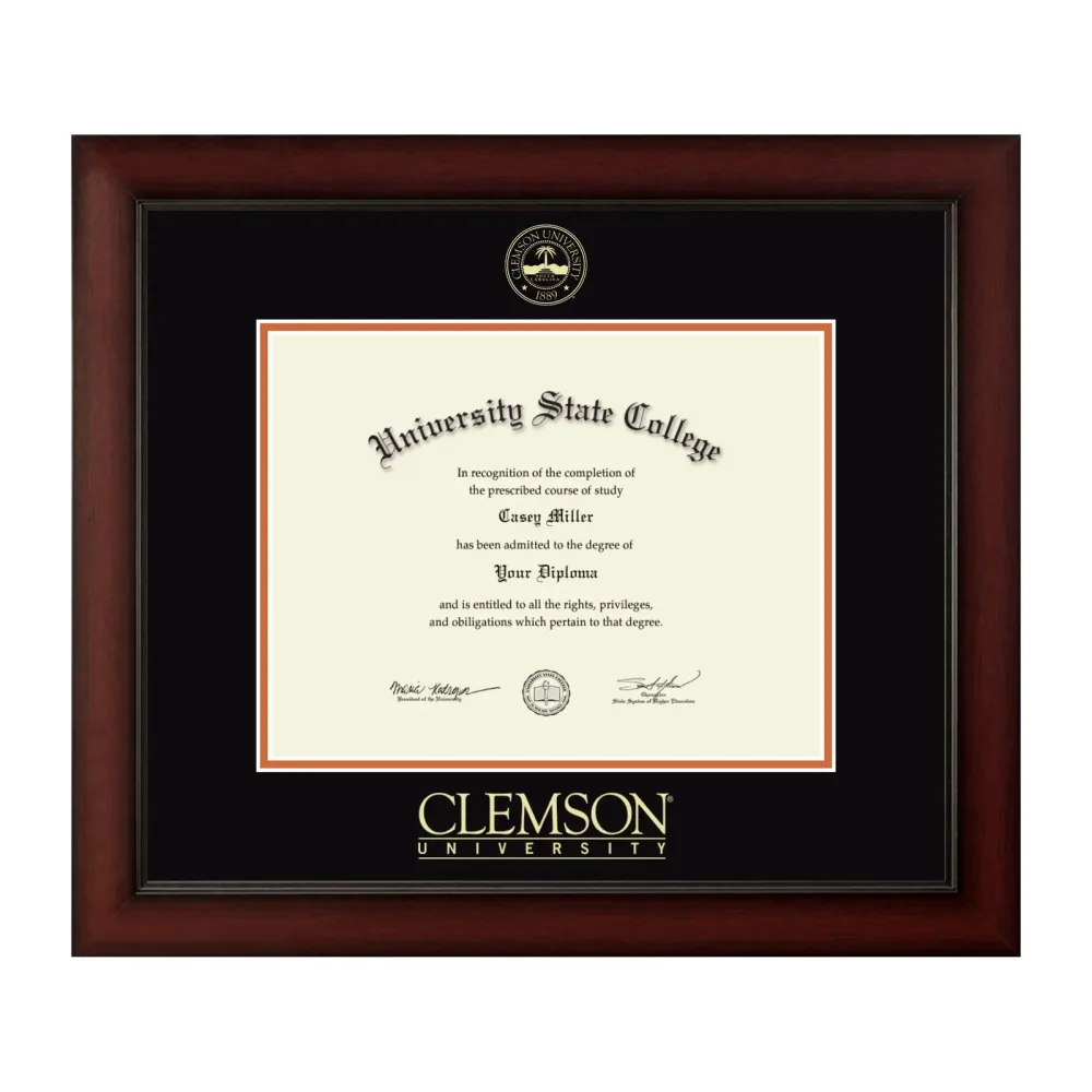 Diploma Frame black orange 11w
