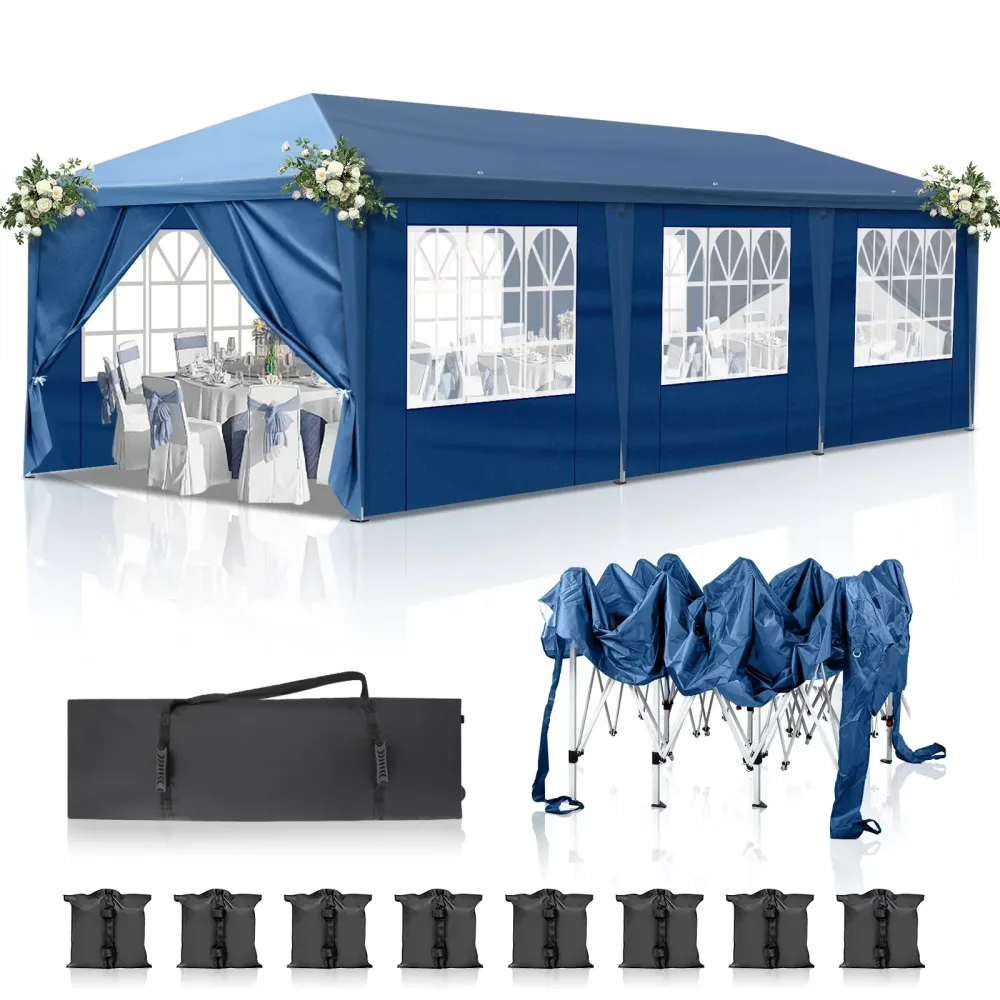 Party Tent 10' foldable blue